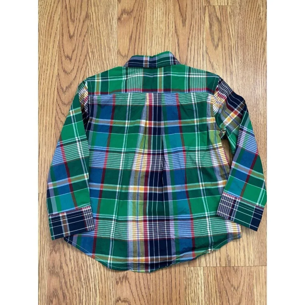 Polo Ralph Lauren Boys' Plaid Cotton Oxford Shirt